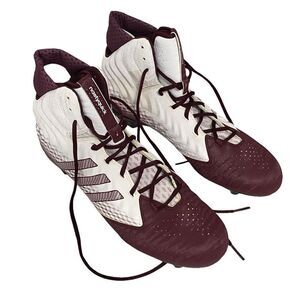 adidas Burgundy and White Athletic Shoes